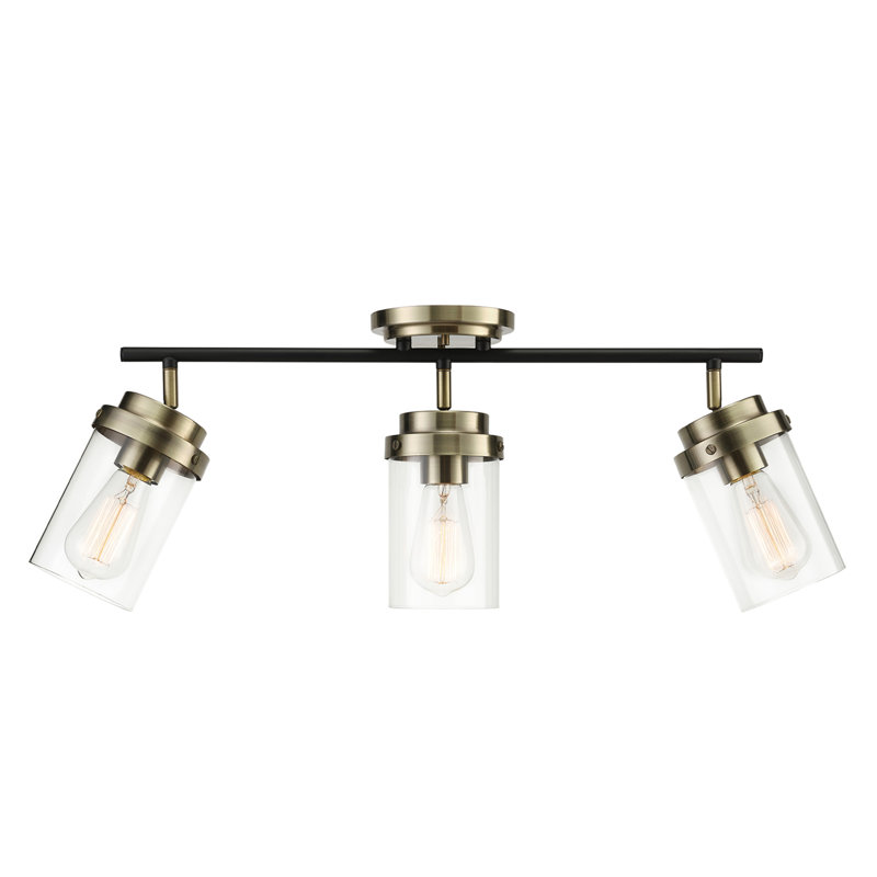 Globe Electric Company Adelaide 3Light Antique Brass Track Lighting